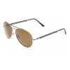 Invicta IEW017-27 Invicta Sun Gold Full Rim Brown Lenses Aviator Sunglasses Frames