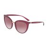 Dolce & Gabbana DG6113-17548H Transparent Dark Cherry Cat-Eye Dark Violet Gradient Lens Sunglasses