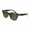 Valentino V670SC-741 Fluorescent Yellow Square Black Lens Sunglasses