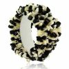Style Large Chunky Genuine Onyx & Mother of Pearl MOP Stone Chip Stretch Bracelet