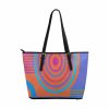 Large Leather Tote Shoulder Bag - Multicolor Handbag