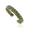 18K Gold Plated Braided Bangle Bracelet