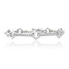 Sterling Silver CZ Bar Link Bracelet